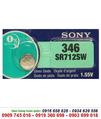 Pin đồng hồ đeo tay 1,55v Silver Oxide Sony SR712SW-346 chính hãng 